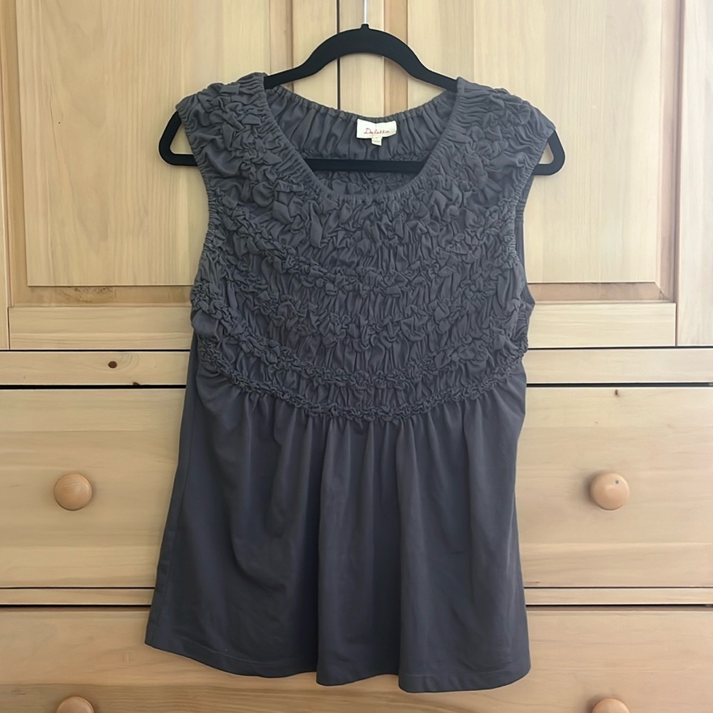Anthropologie Delta sleeveless grey top